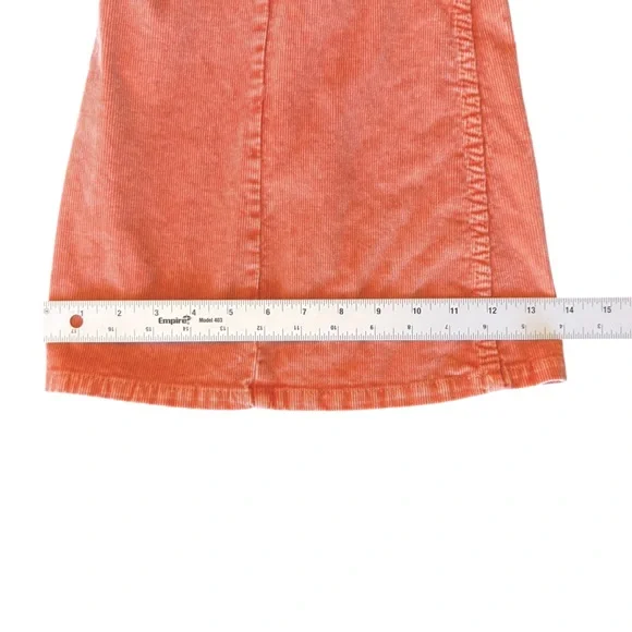 Urban Outfitters BDG Extreme Flare Corduroy Pants Women’s Sz 32 Tangerine Orange - Picture 16 of 16